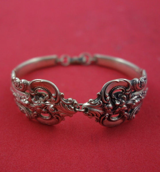 Grande Baroque by Wallace Sterling Silver Bracelet 1.25oz 2 1/2" x 1 7/8"