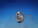Portuguese Sterling Silver Spice Box Model of Bird with Hinged Base (#6654)