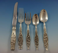 Lily of the Valley by Whiting Sterling Silver Flatware Set For 8 Service 48 Pcs