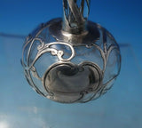 Gorham Glass Perfume Bottle with Sterling Silver Overlay 3 1/2" x 1 7/8" (#5927)