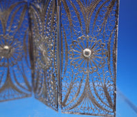 Filigree by Unknown Sterling Silver Doll House Miniature Folding Screen (#6891)