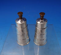 International Sterling Silver Salt Pepper Shaker Set 2pc Pyramid #591 (#7142)