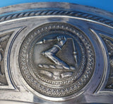 Sharman D. Neill Irish Sterling Silver Shield with Mirror Wall Hanging (#4919)