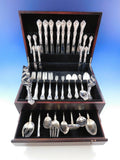 Alencon Lace by Gorham Sterling Silver Flatware Set for 8 Service 67 pieces