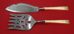 Golden Snowflake by Gorham Sterling Silver Fish Serving Set 2 Piece Custom HHWS