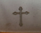 Buccellati Italian Sterling Silver Jewelry Box with Etched Cross (#2136)