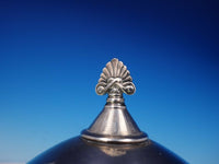 Whiting Sterling Silver Butter Dome Egyptian Revival Lotus 18 ozt #368 (#3612)