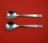 Parallel by Georg Jensen Sterling Silver Salad Serving Set 2pc HH WS Orig 8 3/4"