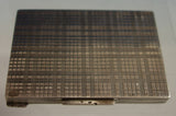 Czechoslovakia .900 Silver Card Case Engine Turned Design All Sides (#2795)