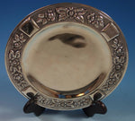 Aztec Rose by Maciel Mexican Mexico Sterling Silver Dessert Plate 8" (#1765)