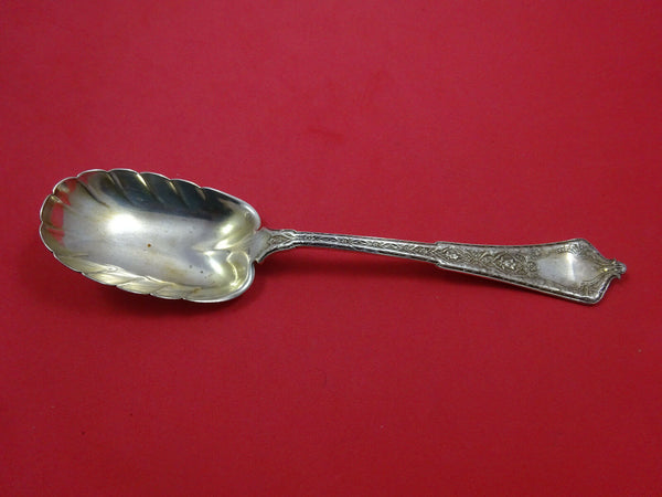 Persian by Tiffany and Co Sterling Silver Berry Spoon w/Leaf Shape Bowl 8 7/8"
