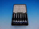 Tele by Mylius Sterling Silver Coffee Spoon Set of 6 in Fitted Box 3 3/4"