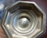 English Sterling Silver Salt and Pepper Shaker Set 2pc Octagonal Shape (#3307)