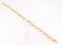 14k Gold Genuine Natural Moonstone Bracelet (#J4023)
