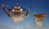 Hyperion by Whiting Sterling Silver Tea Set 3pc #2412C (#1730)