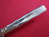 Lap Over Edge Acid Etched by Tiffany Sterling Silver Dinner Knife Tomatoes Mono