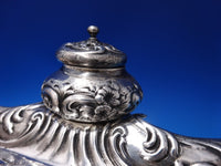 Duke of York by Whiting Sterling Silver Pen Tray with Inkwell #3565 (#7146)