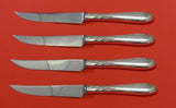 Heiress by Oneida Sterling Silver Steak Knife Set 4pc HHWS  Custom Made 8 1/2"