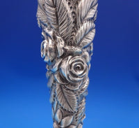 Rose by Stieff Sterling Silver Candlestick Pair #159 10" x 3 1/2" (#6971)