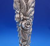 Rose by Stieff Sterling Silver Candlestick Pair #159 10" x 3 1/2" (#6971)