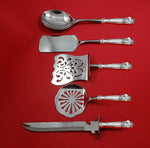 Georgian by Towle Sterling Silver Brunch Serving Set 5pc HH w/ Stainless Custom