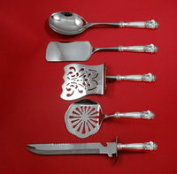 Georgian by Towle Sterling Silver Brunch Serving Set 5pc HH w/ Stainless Custom