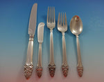 Sovereign Old by Gorham Sterling Silver Flatware Set 42 Pieces Stylized Acorn
