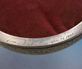 Gorham Sterling SIlver Pin Cushion Round Large BC Floral Motif #B276 (#3569)