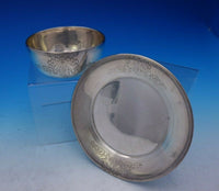 Tiffany and Co Sterling Silver Child's Set 4pc w/ Acid Etched Love Birds (#3709)