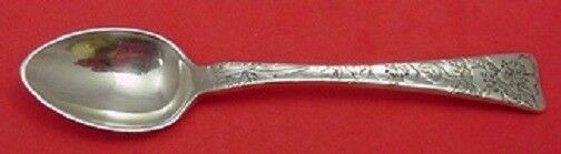 Lap Over Edge Acid Etched By Tiffany Sterling Demitasse Spoon w/ Eglantine 4"