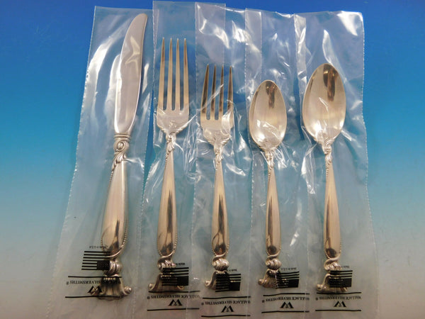 Romance of the Sea by Wallace Sterling Silver Flatware Set 8 Service 42 pcs New