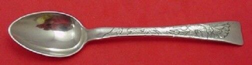 Lap Over Edge Acid Etched By Tiffany Sterling Demitasse Spoon w/ Daisies 4"