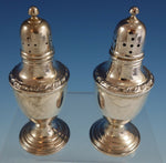 Sterling Silver Salt and Pepper Shaker Pair #24 Gadroon Style (#2548)