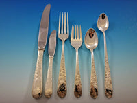 Old Maryland Engraved Kirk Sterling Silver Flatware Set 8 Service Dinner G Mono