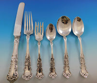 Pansy by International Sterling Silver Flatware Service for 8 Set 50 pcs Dinner