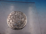 European .935 Sterling Silver Pill Trinket Box Brite-cut GW Interior c1930 #6511