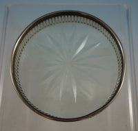 Old French by Gorham Sterling Silver Coaster Set of 12 with Cut Crystal (#2374)