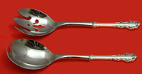 Dresden Scroll by Lunt Sterling Silver Salad Serving Set 2pc HHWS  Custom Made