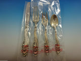Decor by Gorham Sterling Silver Flatware Set For 12 Dinner Service 89 Pcs New