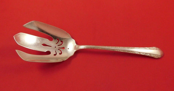 Chased Romantique by Alvin Sterling Silver Salad Serving Fork 8 3/4"