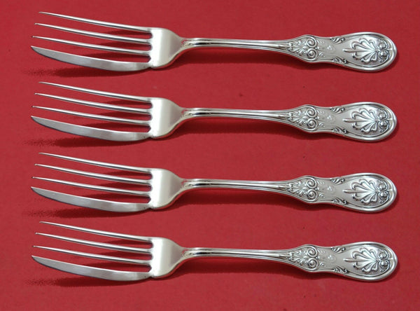 Saratoga by Tiffany and Co Sterling Silver Fish Fork Set 4pc AS Custom Made 7"