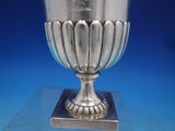 English Sterling Silver Water Goblet Square Base GW Worn Marks London (#6670)