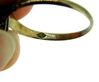 14k Yellow Gold Victorian Turquoise and Seed Pearl Ring (#J4534)