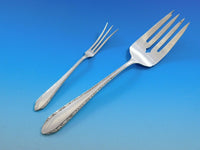 Wild Flower by Royal Crest Sterling Silver Flatware Set Service 59 Pcs Grille