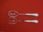 Louis XV by Fina-Italy Sterling Silver Salad Serving Set 2pc with Lucite 9 3/4"