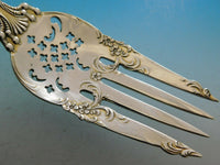 Georgian by Towle Sterling Silver Flatware Salad Serving Set Old Pierced 9"