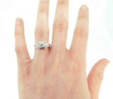 Filigree 18k White Gold Art Deco .39ct Genuine Natural Diamond Ring (#J4357)