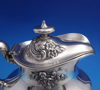 Buttercup by Gorham Sterling Silver Syrup Jug with Attached Lid #A4111 (#7017)