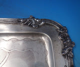 Seligmann Austrian .800 Silver Tea Tray w/ Hand Engraved Flowers Leaves (#6066)