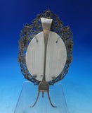 Austrian Sterling Silver Picture Frame with Cherubs Basket Insert Stand (#6070)